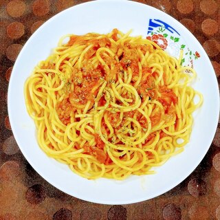 ひき肉とトマトのパスタ